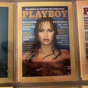 90s Vintage Karen Velez Playboy Chromium Cover Card Collectors 1995 #72